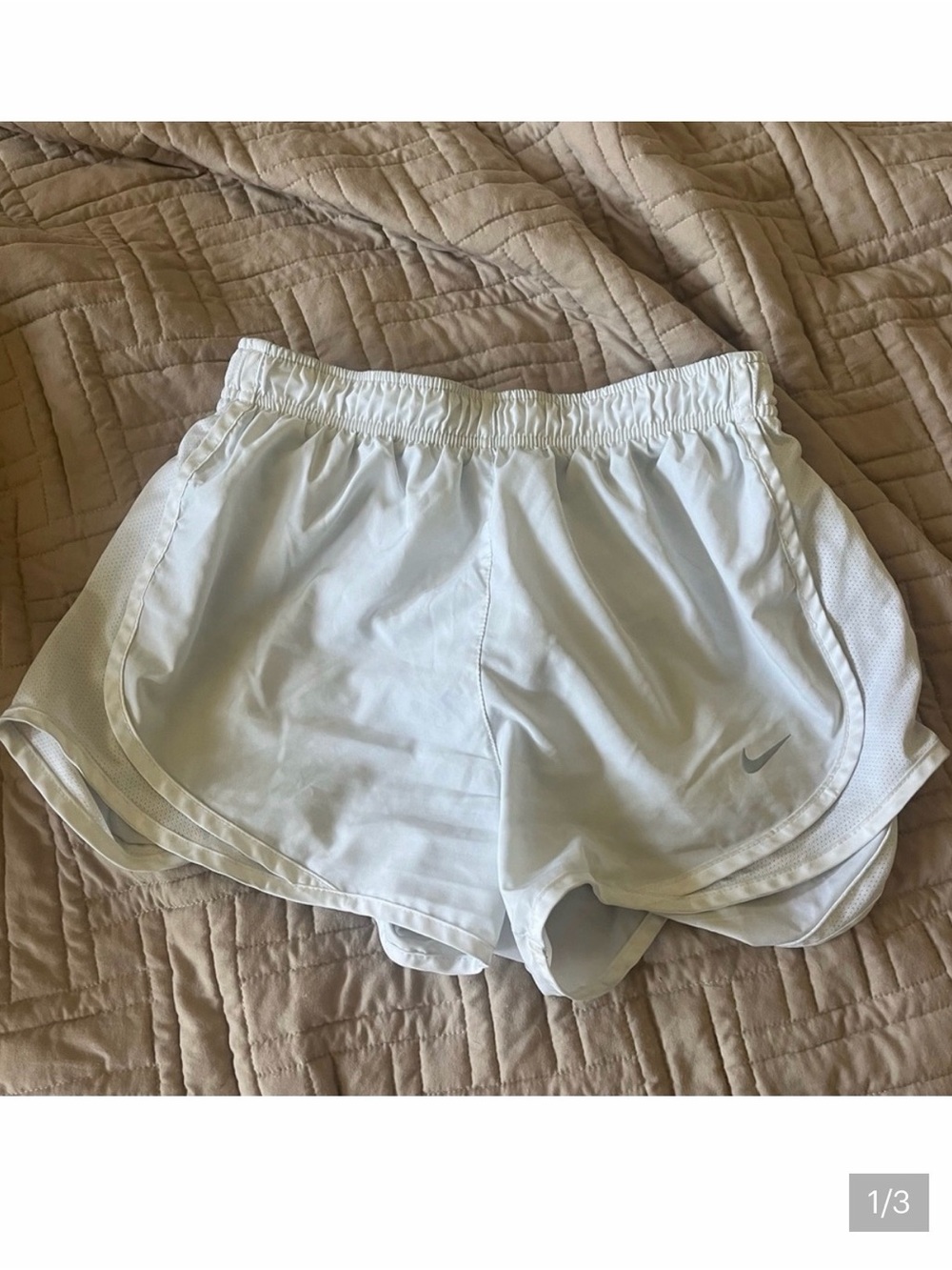 Nike White Women’s Athletic Running Shorts